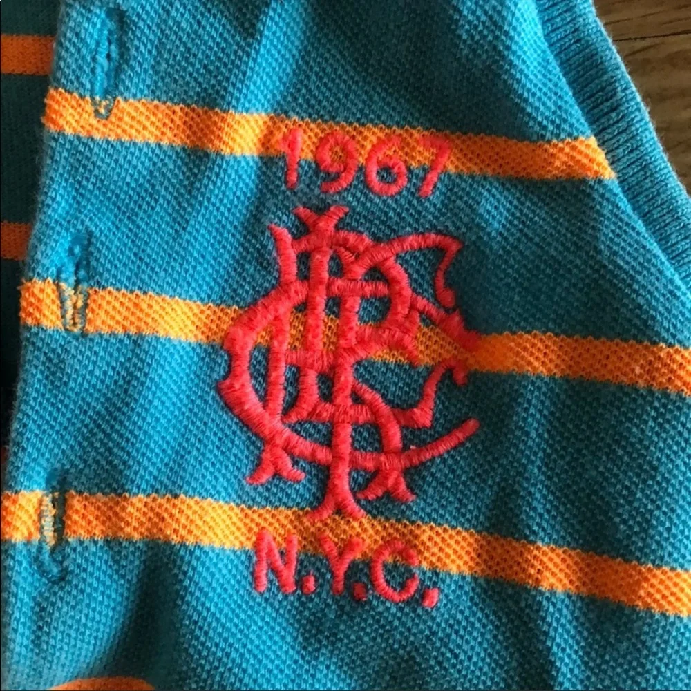 Polo Ralph Lauren girls summer dress teal and orange size 4t